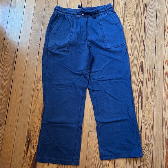 J. Crew Magic Rinse French Terry Cotton Knit Cropped Pants - Picture 1 of 6
